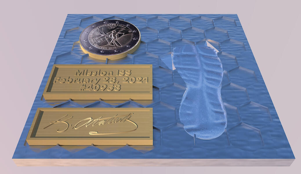 Space Agency Plaque Concept Space Agency Plaque Concept